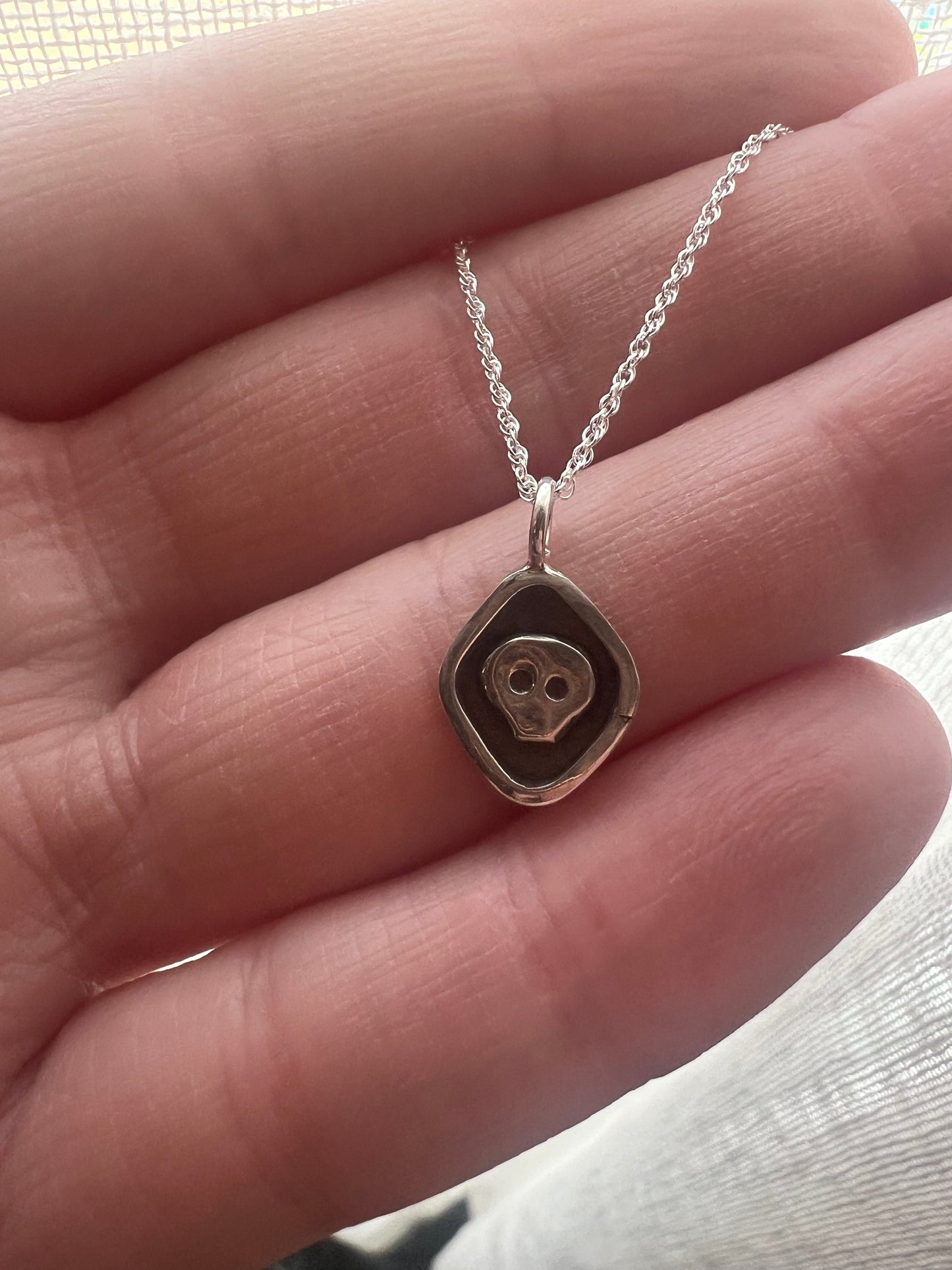 diamond skull pendant