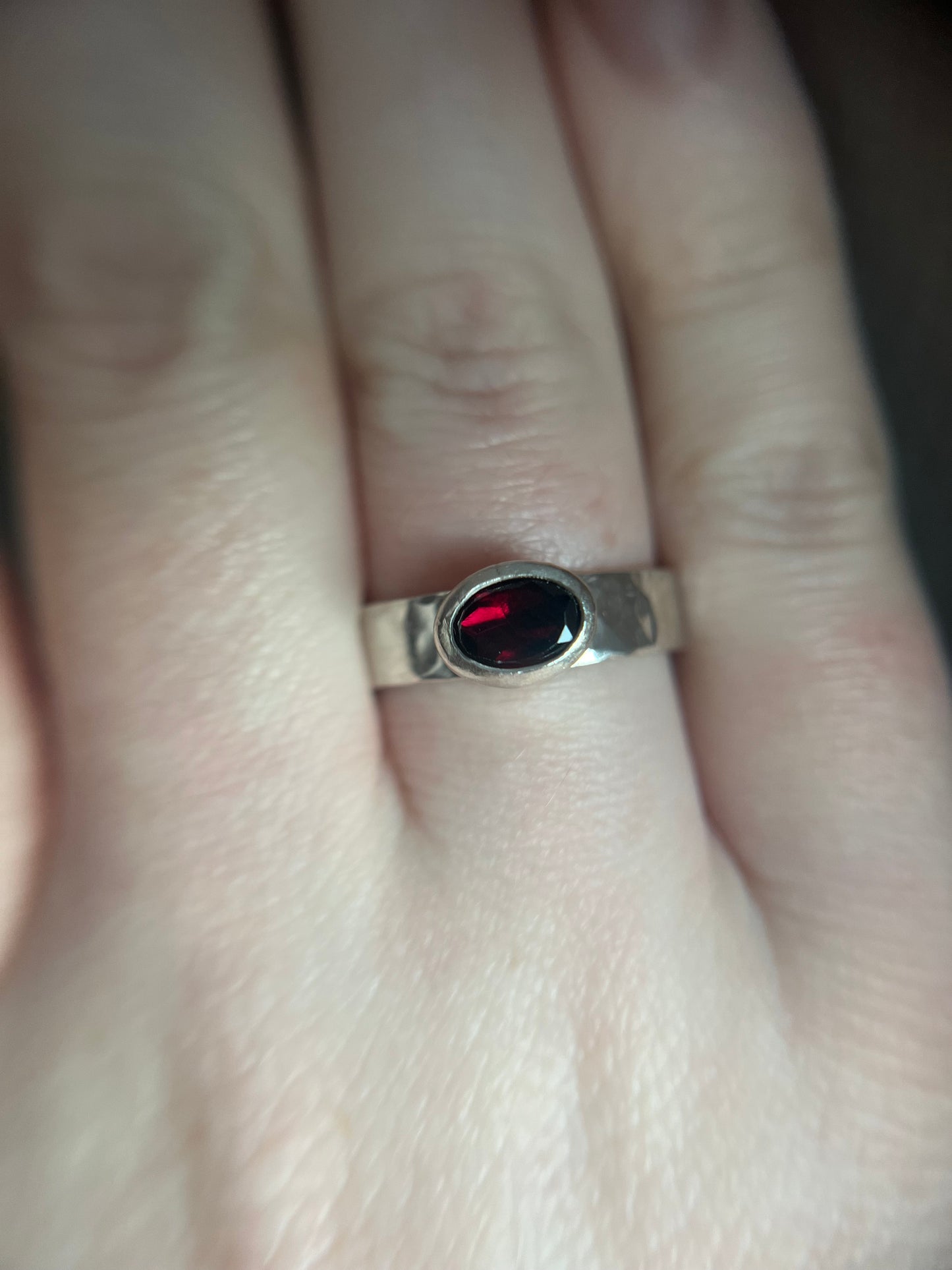 garnet east to west ring