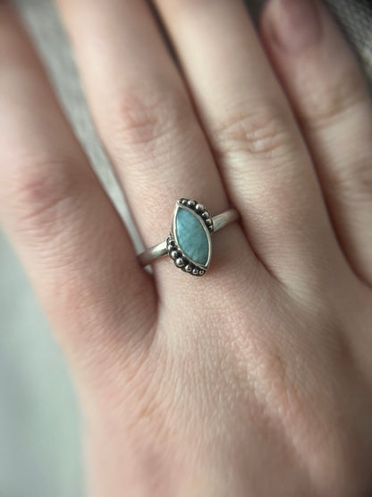 larimar marquise ring