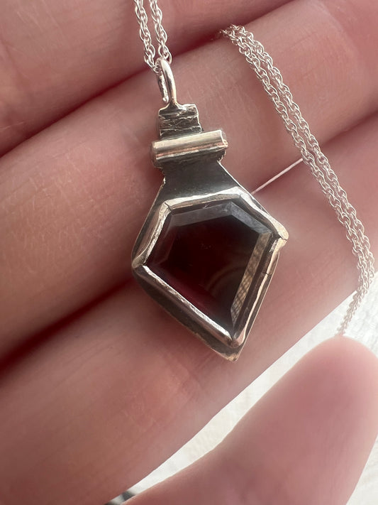 garnet potion necklace