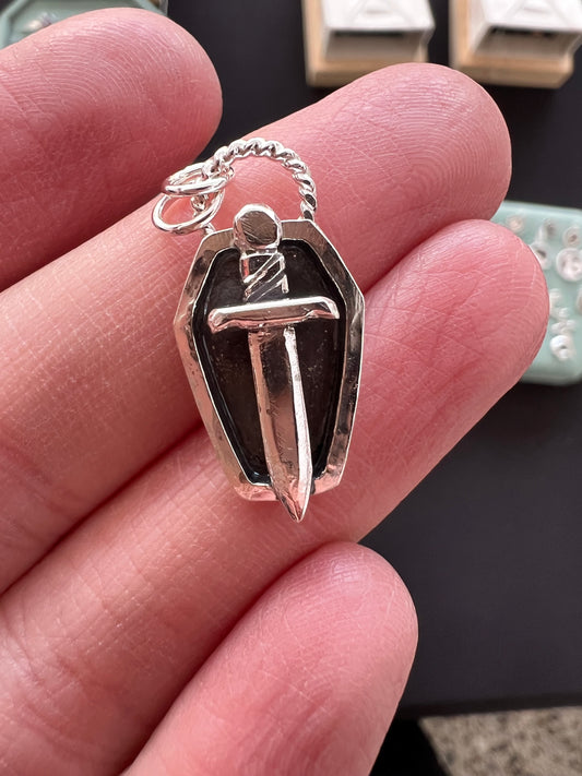 coffin sword pendant