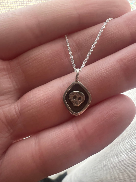 diamond skull pendant