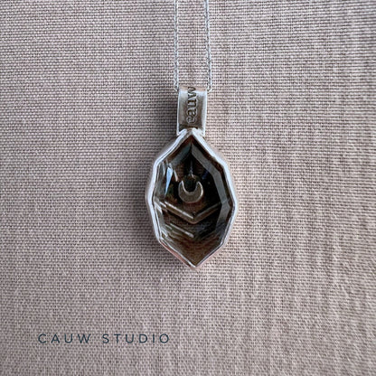 quartz angles necklace