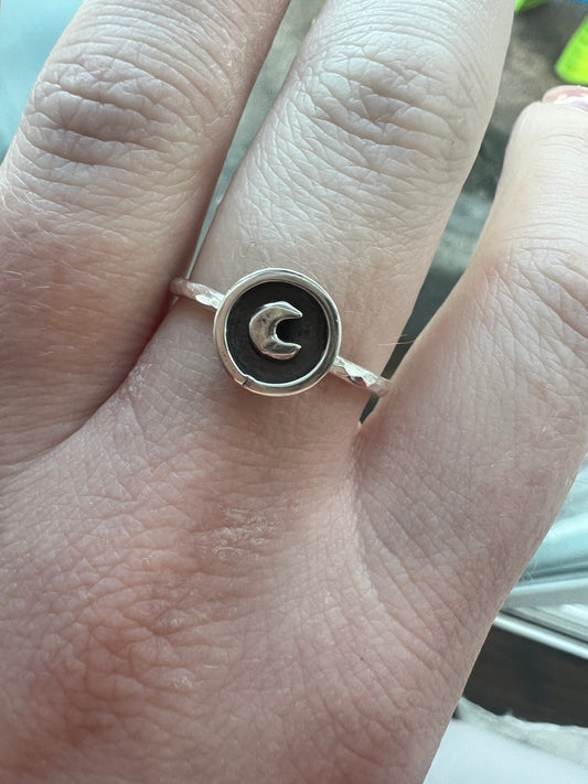 round moon ring