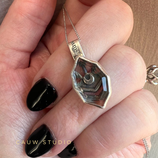 quartz angles necklace
