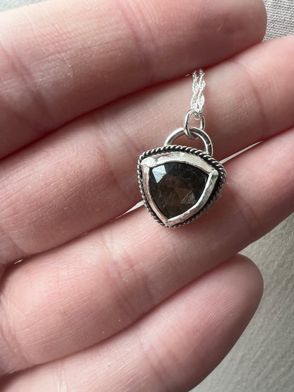 sapphire trillion necklace