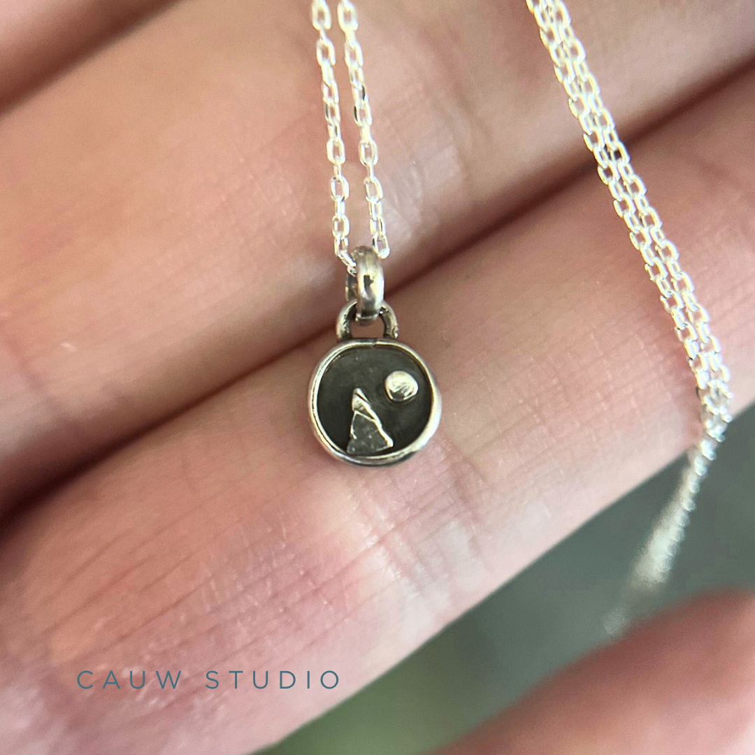 tiny tree necklace