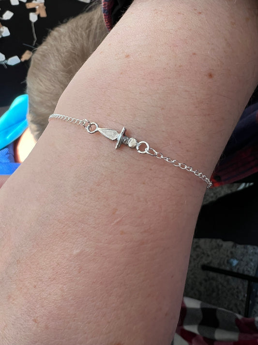 tiny dagger bracelet