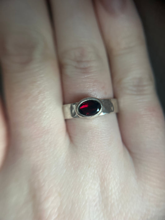garnet east to west ring