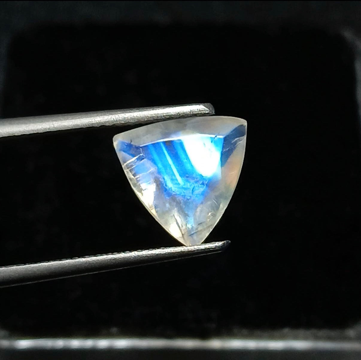 moonstone trillion two sided necklace