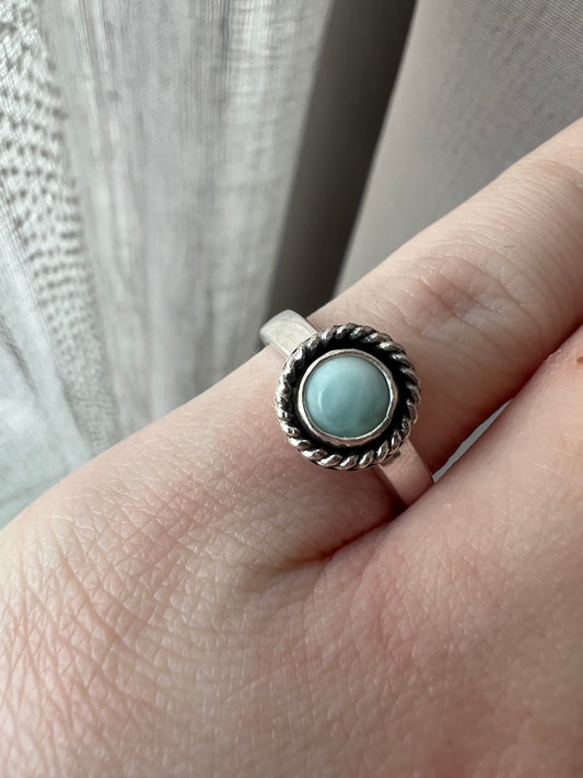 larimar round rope ring