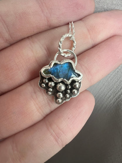 labradorite cloud necklace