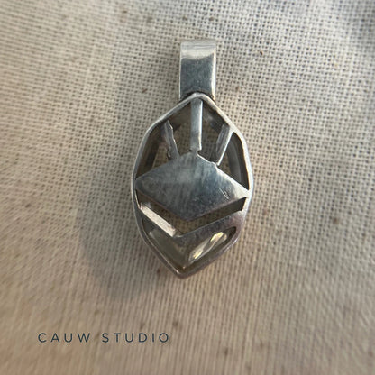 quartz angles necklace